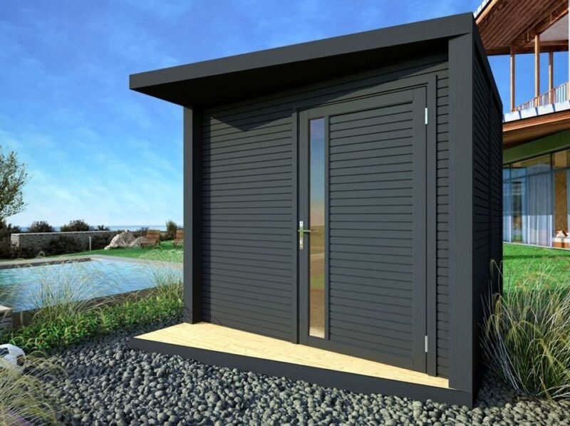 Abri de jardin NERIS Gris Anthracite – 237×297 cm – Image 4